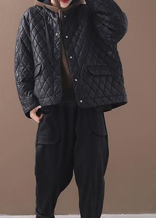 Luxury plus size warm winter over short coat black o neck women outwear Luxury plus size warm winter over short coat black o neck women outwear